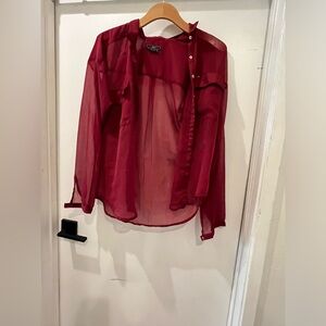 Obey red blouse